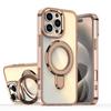 Funda de Teléfono al por Mayor para iPhone18Pro con Botones Metálicos, Soporte Camaleón Brillante y Función de Cambio de Color para la Serie iPhone