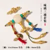 Nuevo Producto Xueba Vidrio Tres Vías con Eje Universal Dorado Arena Juego de Accesorios Culturales DIY Pulsera Pulsera Cuerda Trenzada
