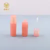 Nuevo Tubo Triangular Transparente para Brillo de Labios 3.5ml Alto Brillo Líquido Reparador Moldeado por Inyección Tubo Vacío Brillo de Labios Material de Empaque para Labial