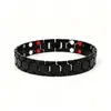 Bestseller Transfronterizo Europeo y Americano 1.2cm Pulsera de Doble Fila con Forma de Diamante con Hexágonos Magnéticos Desmontables, Alto Valor Estético