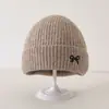 Conjunto de Gorro y Bufanda para Niños Invierno Engrosado Cálido Lana Tejido Estilo Coreano Bufanda de Estilo Conjunto de Dos Piezas Moderno