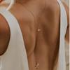 Aliexpress Versátil Cadena de Espalda de Gota de Agua Nupcial Europea y Americana Simple Elegante Sexy Cadena Corporal de Pedrería Cadena de Espalda para Mujer