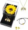 Regalos de Girasol para Mujeres, Regalos de San Valentín de Girasol, Collar Eres Mi Sol con Caja de Regalo, Regalos de San Valentín para Mamá Ella Esposa Amiga Mujeres Cumpleaños Boda Navidad
