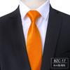 Gravata Lisa 8cm Moda Formal Masculina Profissional de Negócios Entrevista de Segurança Apresentação em Grupo Formatura Amarrada à Mão Preta Venda Direta