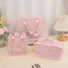 Bolsa de Maquillaje de Malla Hueca Explosiva Gran Capacidad Bolsa de Lavado de Cosméticos de Viaje Bolsa de Almacenamiento Multifuncional Portátil