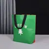 Bolsa Tejida de Doble Recubrimiento de Tela Lixin para Comercio Exterior, Bolsa de Compras No Tejida Ecológica Reciclable, Bolsa de Tote Ecológica