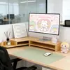 Soporte Elevador para Monitor de Computadora de Esquina, Bandeja para Teclado, Trípode de Escritorio, Almacenamiento Multinivel