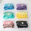 50 piezas de aros para el pelo sin costuras de color degradado para niñas coreanas, cuerda para el pelo de color para niños, aro de toalla de color caramelo de alta elasticidad