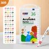 Plumones Acrílicos Transfronterizos con Punta Única y Cuerpo Triangular, 36 Colores de Plumones Acuarela, Set Específico de Arte para Dibujo Infantil