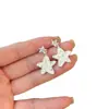 Vacaciones en la Isla~Aretes Dobles de Estrella de Mar para Mujer, Exquisitos Aretes Adecuados para Vacaciones en la Playa, Aretes Únicos y Distintivos al por Mayor