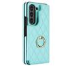 Aplicable a Samsung plegable 5 Chanel estilo teléfono móvil plegable carcasa tarjeta billetera Galaxyfold4 anillo protección resistente a caídas