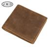 Personalizado RFID RF Shielded Wallet Genuine Leather Short Wallet Carteira Masculina Cross-border E-commerce Amazon Wallet