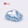 Amor Spark Fertilizante Cortado a Mano Cojín Cuadrado Largo Flor de Hielo 4K Corte Flor de Hielo Azul Cielo Azul Claro Gema Artificial Circonita