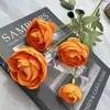 Novas Flores Artificiais do Fabricante, Novo Produto Transfronteiriço, Flores de Seda Lótus de 4 Cabeças, Decoração de Arranjo de Flores para Casa de Ano Novo, Flores Artificiais Atacado