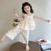 Conjunto de Verano Ins para Niña con Tirantes de Lunares, Nuevo Estilo 2026 Conjunto de Dos Piezas con Top de Verano y Tirantes para Bebé