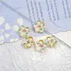 Hecho a Mano Lámina de Plata Triturada Arena Dorada Pétalos Flores Cuentas de Vidrio DIY Collar Pulsera Colgante Accesorios En Stock Envío 48h