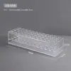 Caja de almacenamiento de rack transparente para horquillas, accesorios para horquillas, cepillo, adornos para el cabello de estilo antiguo, exhibidor hecho a mano, portalápices de acrílico, metal