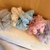 Goma para el pelo romántica de organza a cuadros estilo francés, hace que la cara se vea más pequeña, accesorio para el pelo dulce simple retro francés, estilo nuevo