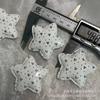 Nuevo Otoño e Invierno Y2K Cortado Estrella Blanca Tarjeta 48mm Plana DIY Accesorios para el Cabello Hechos a Mano Materiales Venta al por Mayor