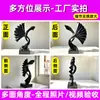 Escultura de ventilador pintada em aço inoxidável personalizada de fábrica, grande escultura de paisagem abstrata de metal para exteriores para escritórios de vendas de hotéis