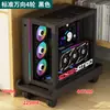 Suporte para Gabinete de Computador de Mesa com Base Móvel Universal de Duas Camadas e Rodízios, Suporte de Chão para Gabinete e Impressora