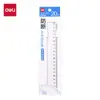 Regla Antirrompimiento Deli Vc55-20Z 20cm Antideslizante, Resistente a la Flexión, Resistente a Caídas, Escala Clara, Números Grandes, Regla de Alta Transparencia