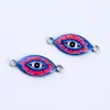 2022 Accesorios explosivos de joyería de Amazon Ojos impresos para manualidades Accesorios de joyería con baño de metal al por mayor Comercio exterior