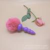 Novo 3 contas de silicone macio plug anal de volta corte divertido plug anal bola de pele fox tail fabricantes atacado