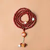 Atacado Sandália de Sangue Sândalo Africano Folha Pequena Sândalo Vermelho Contas Budistas, Vários Estilos e Especificações, Pulseiras Estilo Étnico, Contas de Rosário