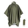 Amazon transfronterizo tres en uno capa impermeable de poliéster con revestimiento plateado para exteriores y montañismo, capa poncho portátil de comercio exterior