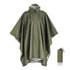 Poncho de Lluvia Naranja Tres en Uno Transfronterizo de Amazon Impermeable de Poliéster PU Impermeable para Senderismo al Aire Libre Poncho Portátil Estilo Poncho