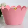 Exportación transfronteriza caliente Amazon cupcake borde de cupcake oro brillante plata Shenzhen en stock al por mayor
