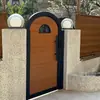 Porta de Pátio em Liga de Alumínio, Porta de Jardim Externa, Porta de Villa em Aço Inoxidável, Portão de Grade de Arte em Alumínio para Pátio de Pousada Rural