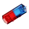 Luz de Ombro de Advertência LED, Luz Piscante Vermelha e Azul Recarregável, Luz Piscante para Patrulha de Segurança de Propriedade, Segurança no Local de Trabalho