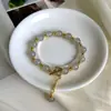 Pulsera de Cristal Amatista Colorida DIY Diseño de Nicho Colgante de Moda Joyería Pulsera Recomendación de Regalo Navideño para Mujer