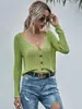 Comércio Exterior Europeu e Americano Amazon AliExpress eBay Suéter Cardigan Simples de Comprimento Médio Feminino Malha Jaqueta Gola V
