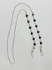 Cadena para Gafas Transfronteriza Europea y Americana de Alta Gama para Mujer Cadena Colgante de Cristal y Perlas Color Metal Conservador Anti-pérdida Cadena para Mascarilla Cadena para Audífonos