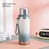 Termo de Acero Inoxidable de Doble Capa 316 con Forma de Bala, Alto Valor Estético, Color Degradado, Separación de Té y Agua, Regalo Portátil