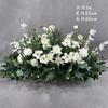 Mori White conjunto de cena de casamento fresco flor artificial floral Ponto de flor de estrada fundo palco arranjo de boas-vindas