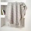 Bufanda de Imitación Cachemir Estilo Coreano para Viajes con Hebilla de Herradura para Mujer Bufanda de Cuello Larga Cálida con Borlas Chal para Abrigo En Stock