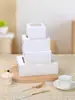 Caixa de Embalagem para Cupcakes de 2/4/6 Unidades, Caixinha para Bolinhos, Tarte de Ovo, Caixa para Levar com Janela, Caixa de Embalagem para Cupcakes