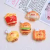 Brinquedo de Comida Fofo Chef Bun Desenho Animado Acessórios de Joias DIY Cola de Chantilly Resina Pequenos Acessórios Pacote de Material para Presilha de Cabelo