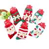 Meias de Natal de lã coral, tubo de inverno quente, personalidade, arco de desenho animado, além de meias infantis quentes acolchoadas de veludo