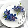 Estilo Película Simulada 3 Manojos Pequeños de Flores de Lirio Kit de Materiales para Adorno de Cabello DIY Corona Decoración para Fotografía en Casa