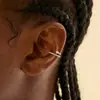 Venta Caliente Transfronteriza Europea y Americana Plata de Ley S925 Ins Circonita Micro-Pavimentada Estrella de Ocho Puntas Simple y Versátil Diseño de Alta Gama Clip para Oreja