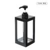 Frasco Dispenser de Loção de Grande Capacidade, Gel de Banho, Higienizador de Mãos, Frasco Quadrado Transparente Vazio Tipo Prensa, Frasco Pequeno para Banheiro, Transfronteiriço