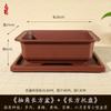 Vaso de Flor Retangular Personalizado para Exportação Imitação Areia Roxa Planta Suculenta Tronco Velho Vaso de Resina de Alta Qualidade para Bonsai Ficus