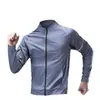 Jaqueta de Corrida Primavera e Outono Cardigã Masculino Esportivo Gola Alta Secagem Rápida Jaqueta Esportiva ao Ar Livre Roupas de Ciclismo Tops de Montanhismo para Homens
