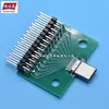 Placa de Prueba Macho Tipo C USB 3.1 de 24 Pines con Conector Pin Header Hembra para Cable de Datos Tipo C