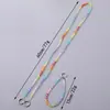 Colgante Creativo Nuevo de Cristal Arcoíris para Teléfono Móvil Nicho Simple Cadena de Mochila Bolso Cadena Cruzada Cadena Corta para Colgar Teléfono Móvil